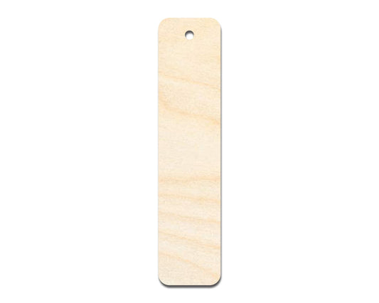 Unfinished Wood Round Rectangle Bookmark Shape | DIY Craft Cutout | up to 12" DIY - NameSigns.com