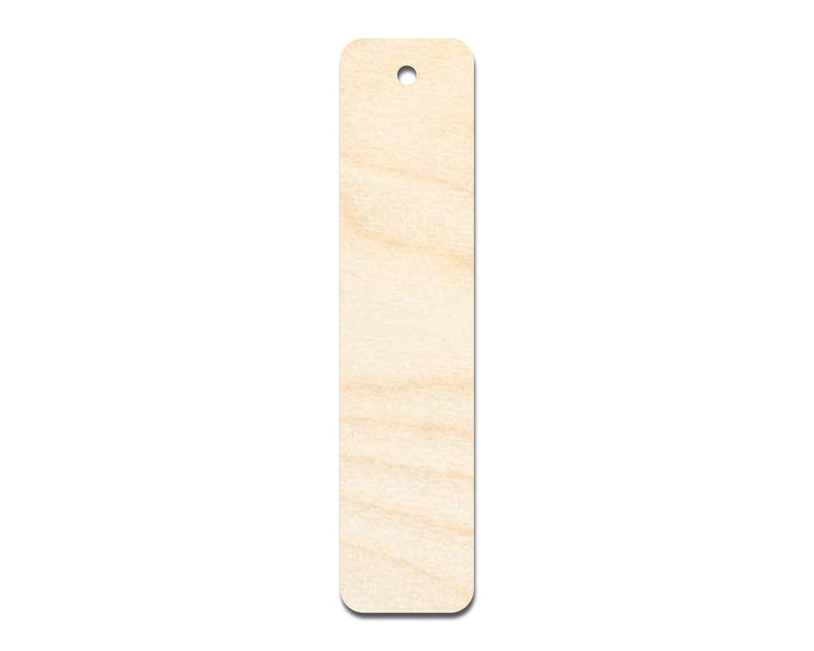 Unfinished Wood Round Rectangle Bookmark Shape | DIY Craft Cutout | up to 12" DIY - NameSigns.com