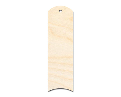 Unfinished Wood Rounded Dome Bookmark Shape | DIY Craft Cutout | up to 12" DIY - NameSigns.com