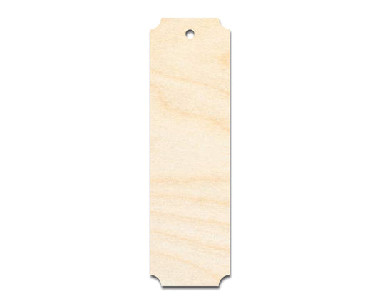 Unfinished Wood Rounded Notched Bookmark Shape | DIY Craft Cutout | up to 12" DIY - NameSigns.com