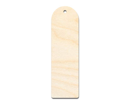 Unfinished Wood Rounded Simple Bookmark Shape | DIY Craft Cutout | up to 12" DIY - NameSigns.com