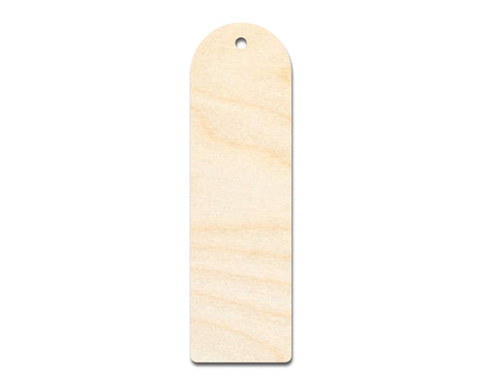 Unfinished Wood Rounded Simple Bookmark Shape | DIY Craft Cutout | up to 12" DIY - NameSigns.com
