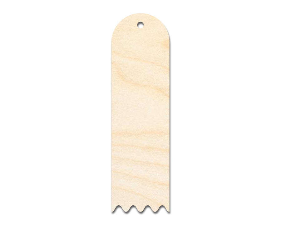 Unfinished Wood Rounded Zig Zag Bookmark Shape | DIY Craft Cutout | up to 12" DIY - NameSigns.com