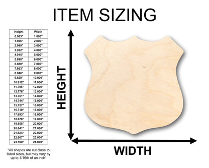 Unfinished Wood Route Sign Shape - Craft - up to 46" DIY - NameSigns.com