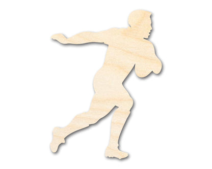 Unfinished Wood Rugby Player Shape | DIY Craft Cutout | up to 46" DIY - NameSigns.com