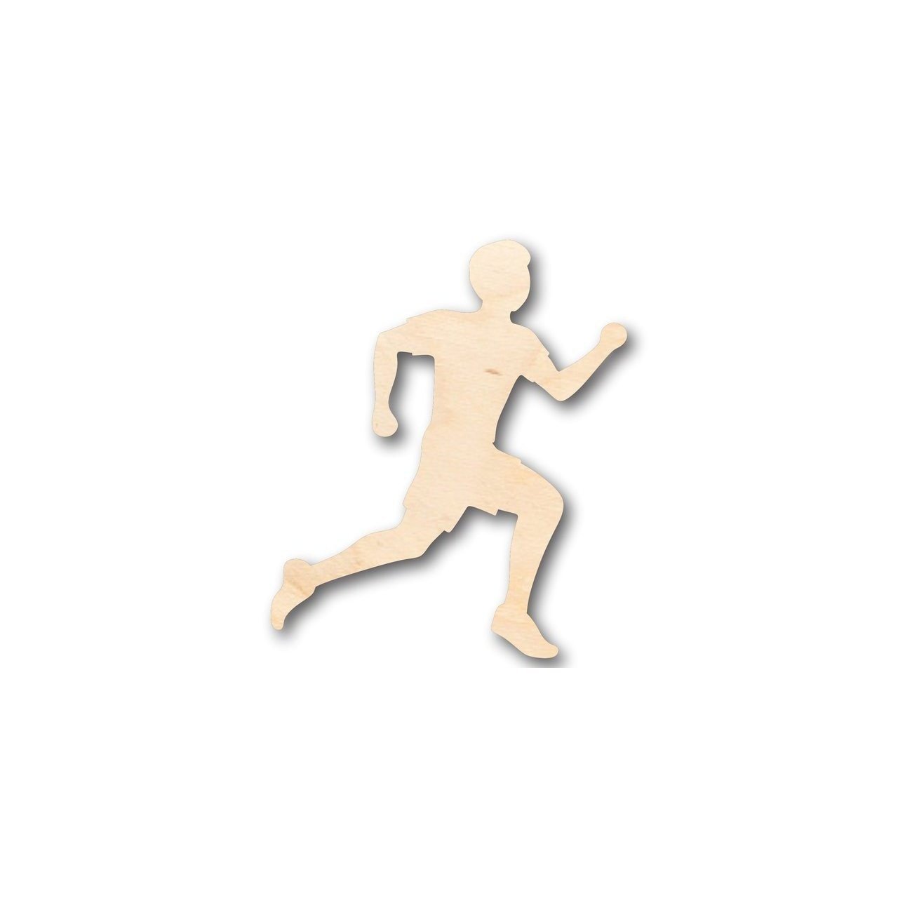 Unfinished Wood Running Boy Shape - Track Cross Country - Sports - Room Decor - up to 46" DIY - NameSigns.com