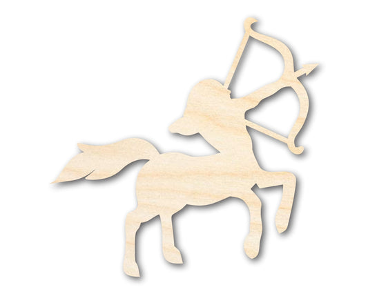 Unfinished Wood Sagittarius Centaur Shape - Zodiac Craft - up to 46" - NameSigns.com