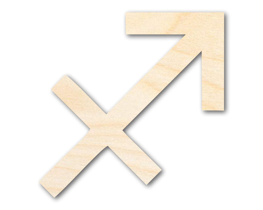 Unfinished Wood Sagittarius Sign Shape - Zodiac Craft - up to 46" - NameSigns.com