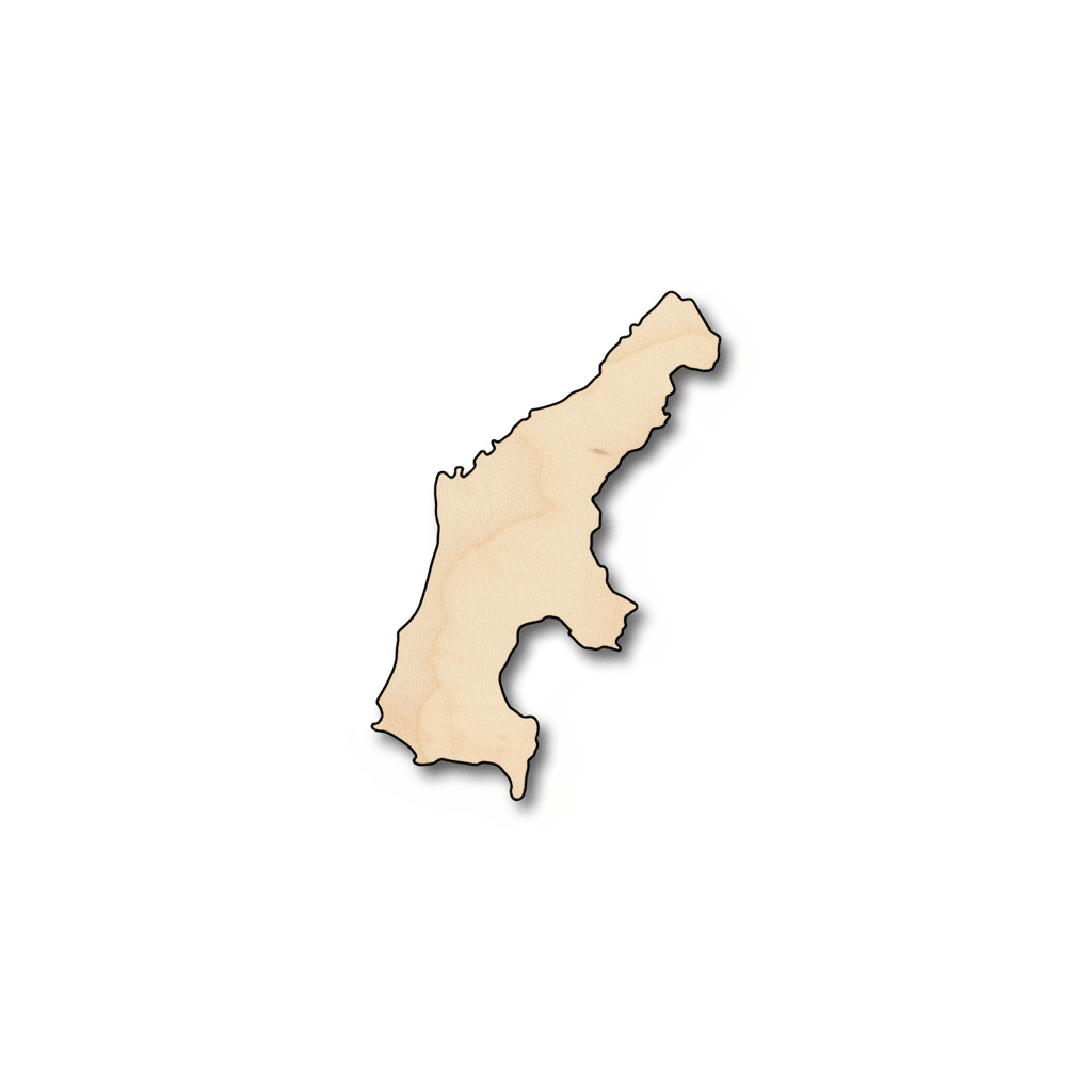 Unfinished Wood Saipan Shape - Craft - up to 46" DIY - NameSigns.com