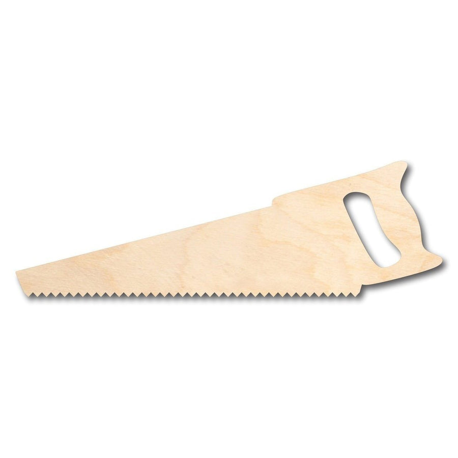 Unfinished Wood Saw Shape - Construction - Tool - Craft - up to 46" DIY - NameSigns.com