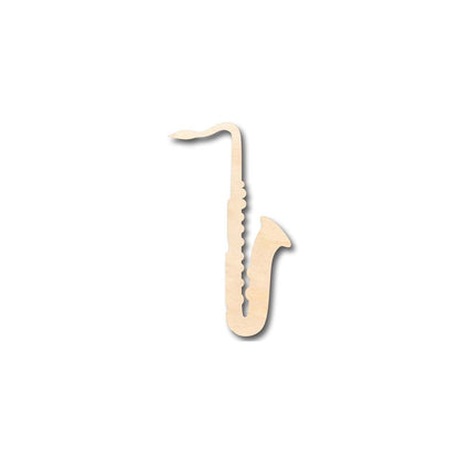 Unfinished Wood Saxophone Shape - Music - Craft - up to 46" DIY - NameSigns.com