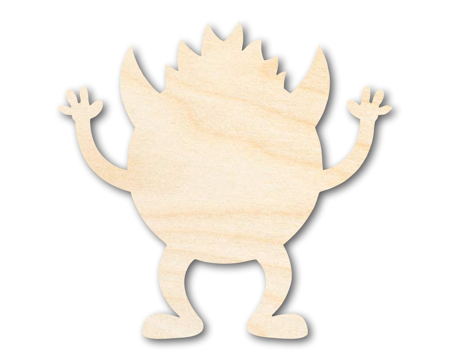 Unfinished Wood Scary Monster Shape | DIY Craft Cutout | up to 46" DIY - NameSigns.com