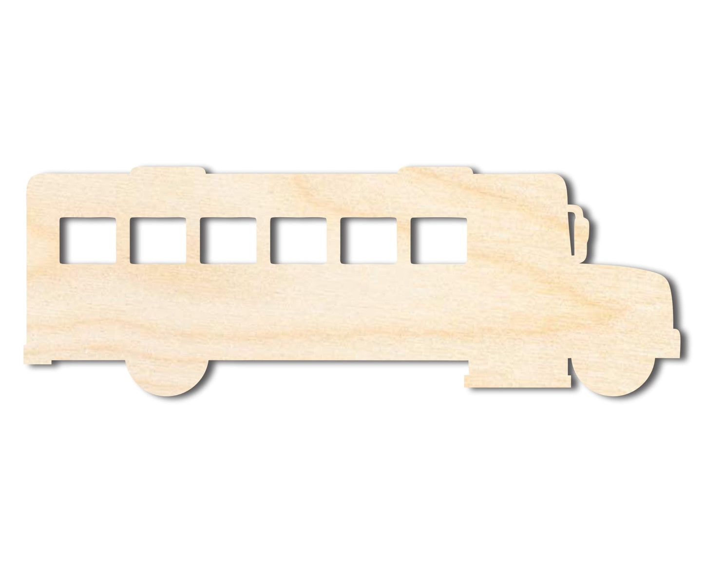 Unfinished Wood School Bus Shape | Back to School | Kids Crafts | Craft Cutout | up to 46" DIY - NameSigns.com