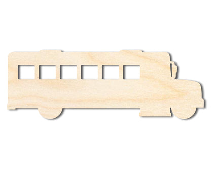 Unfinished Wood School Bus Shape | Back to School | Kids Crafts | Craft Cutout | up to 46" DIY - NameSigns.com