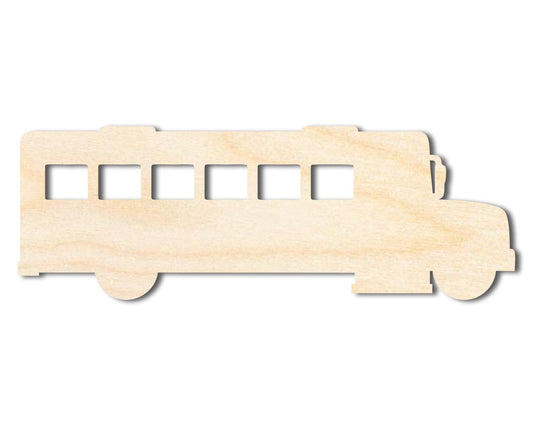 Unfinished Wood School Bus Shape | Back to School | Kids Crafts | Craft Cutout | up to 46" DIY - NameSigns.com
