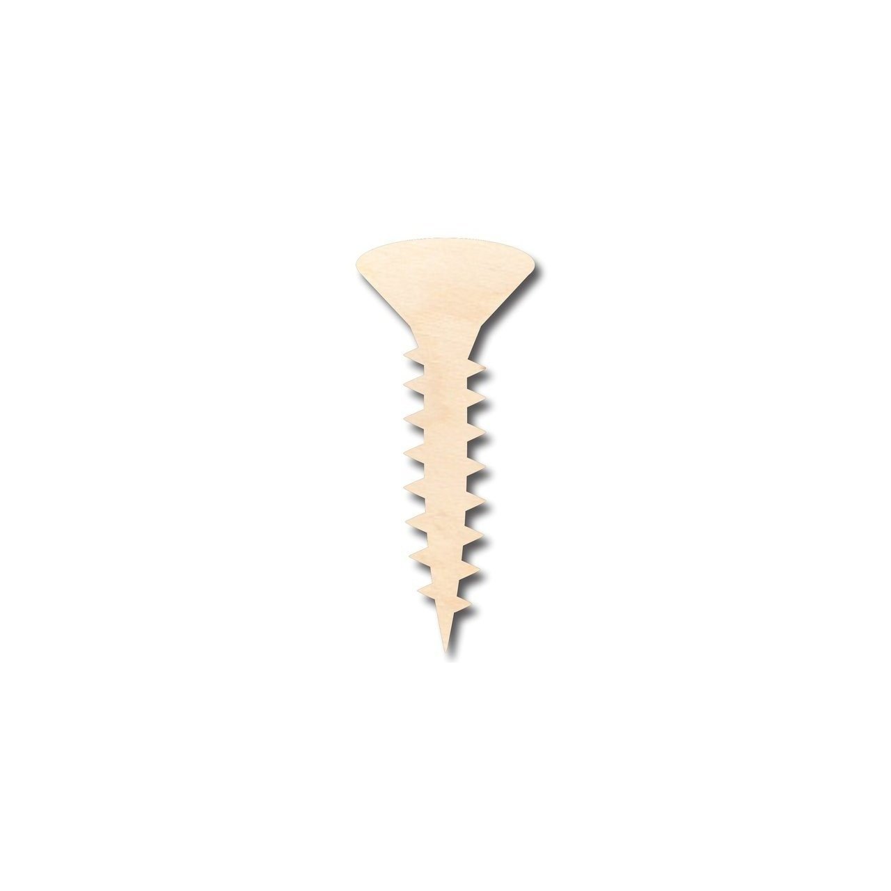 Unfinished Wood Screw Shape - Tool - Craft - up to 46" DIY - NameSigns.com