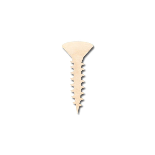 Unfinished Wood Screw Shape - Tool - Craft - up to 46" DIY - NameSigns.com