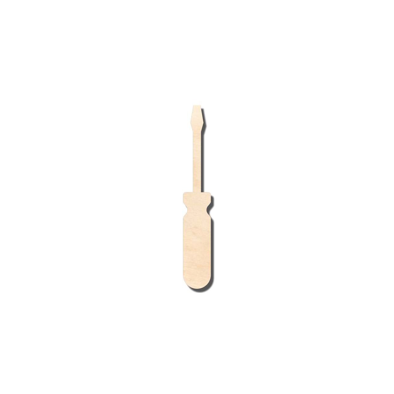 Unfinished Wood Screwdriver Shape - Tool - Craft - up to 46" DIY - NameSigns.com
