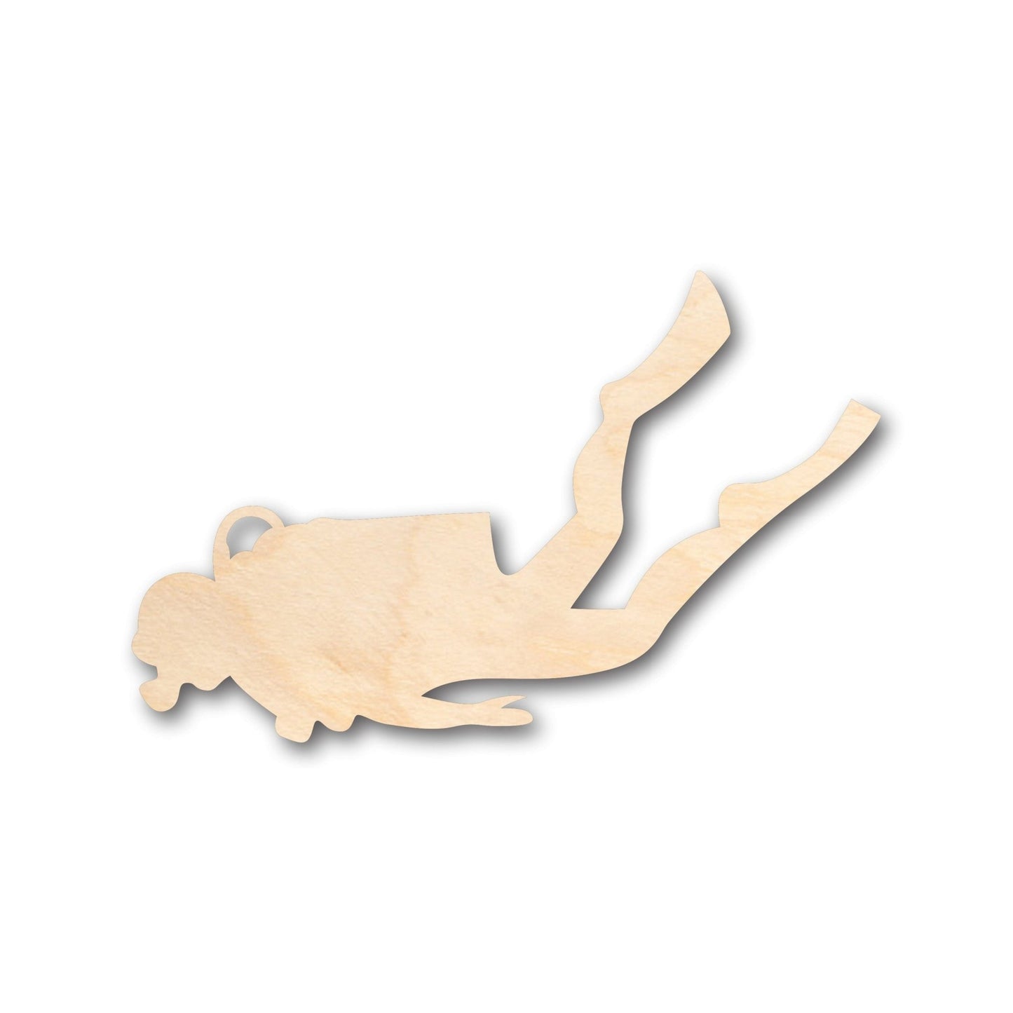 Unfinished Wood Scuba Diver Shape - Craft - up to 46" DIY - NameSigns.com