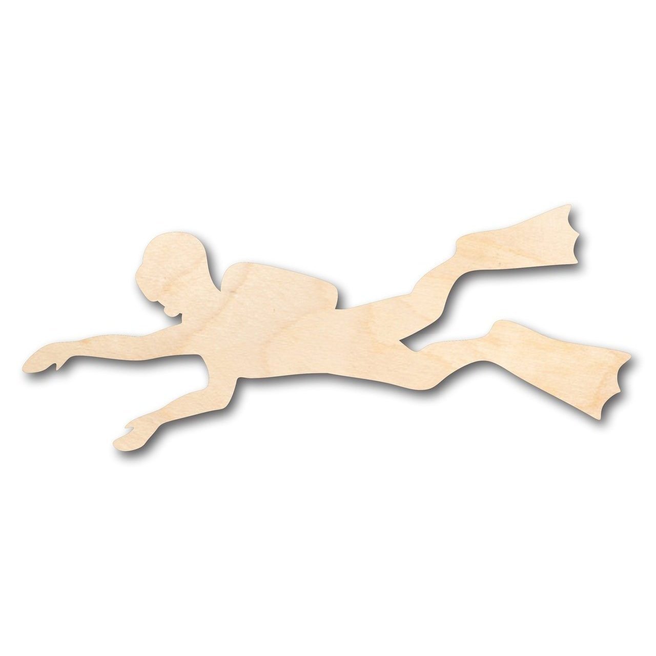 Unfinished Wood Scuba Diver Shape - Ocean - Craft - up to 46" DIY - NameSigns.com