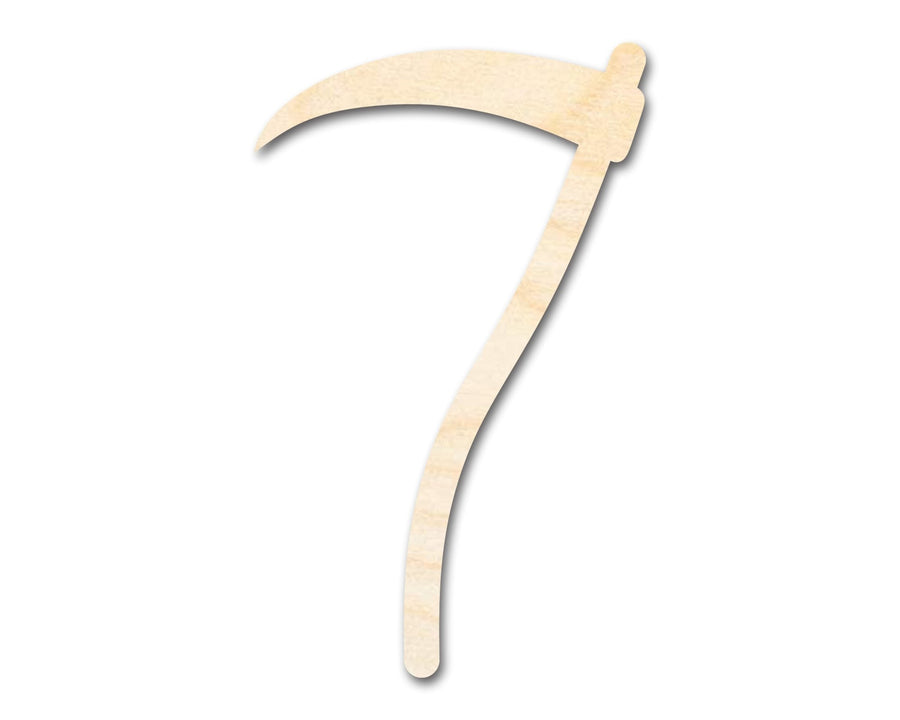 Unfinished Wood Scythe Silhouette - up to 46" DIY - NameSigns.com