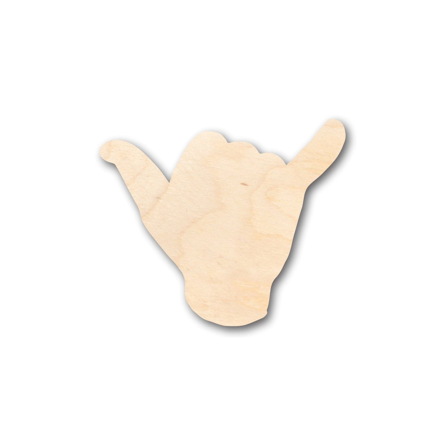 Unfinished Wood Shaka Shape - Craft - up to 46" DIY - NameSigns.com