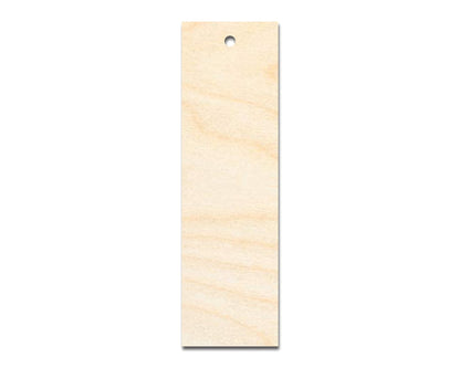 Unfinished Wood Sharp Edge Bookmark Shape | DIY Craft Cutout | up to 12" DIY - NameSigns.com