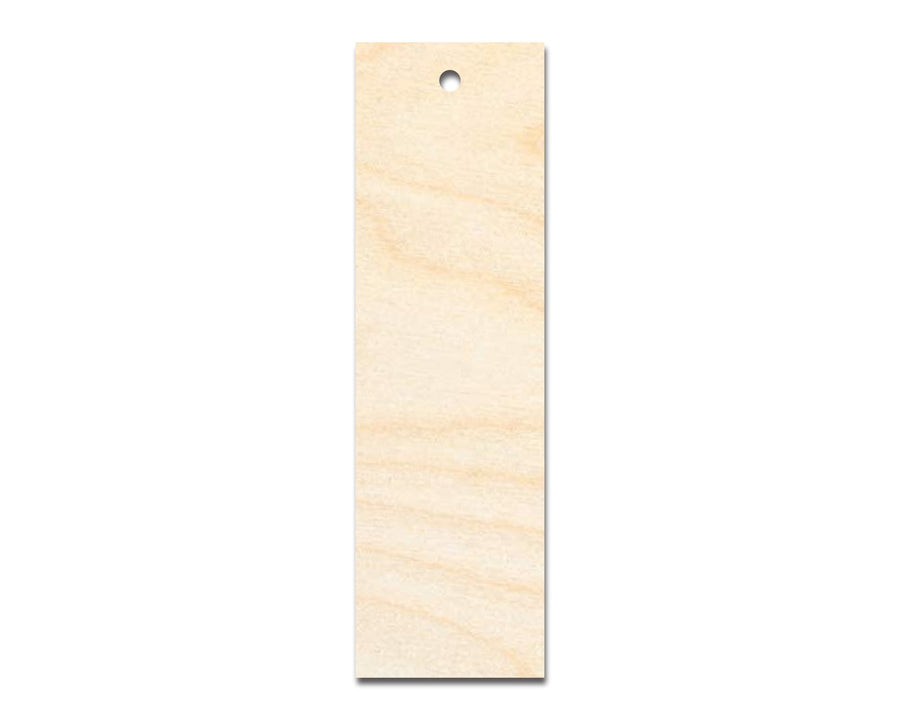 Unfinished Wood Sharp Edge Bookmark Shape | DIY Craft Cutout | up to 12" DIY - NameSigns.com