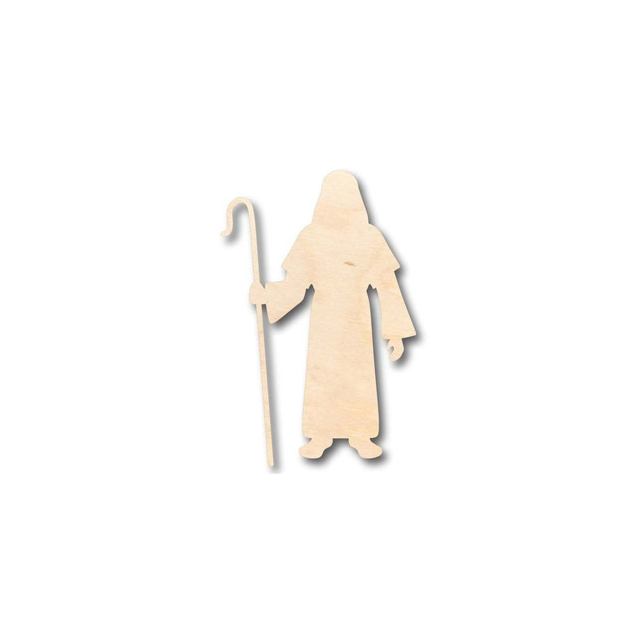 Unfinished Wood Shepherd Shape - Bible - History - Craft - up to 46" DIY - NameSigns.com