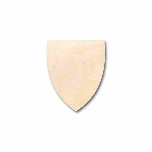 Unfinished Wood Shield Flat Top Silhouette - Craft - up to 46" DIY - NameSigns.com