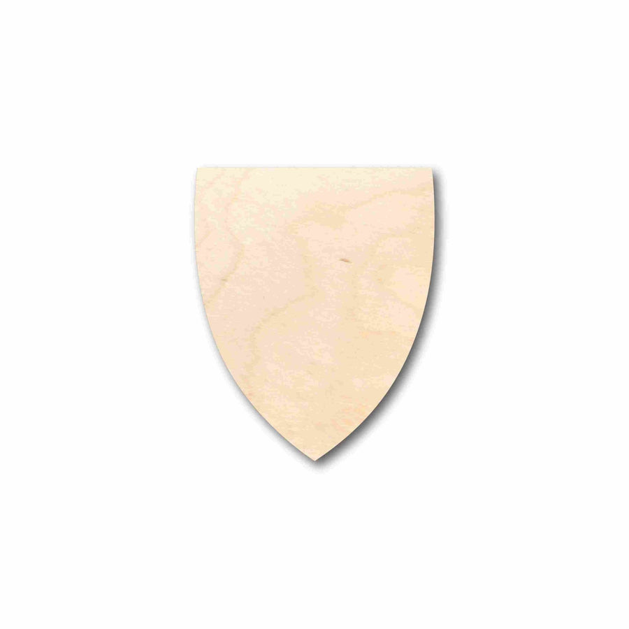Unfinished Wood Shield Flat Top Silhouette - Craft - up to 46" DIY - NameSigns.com