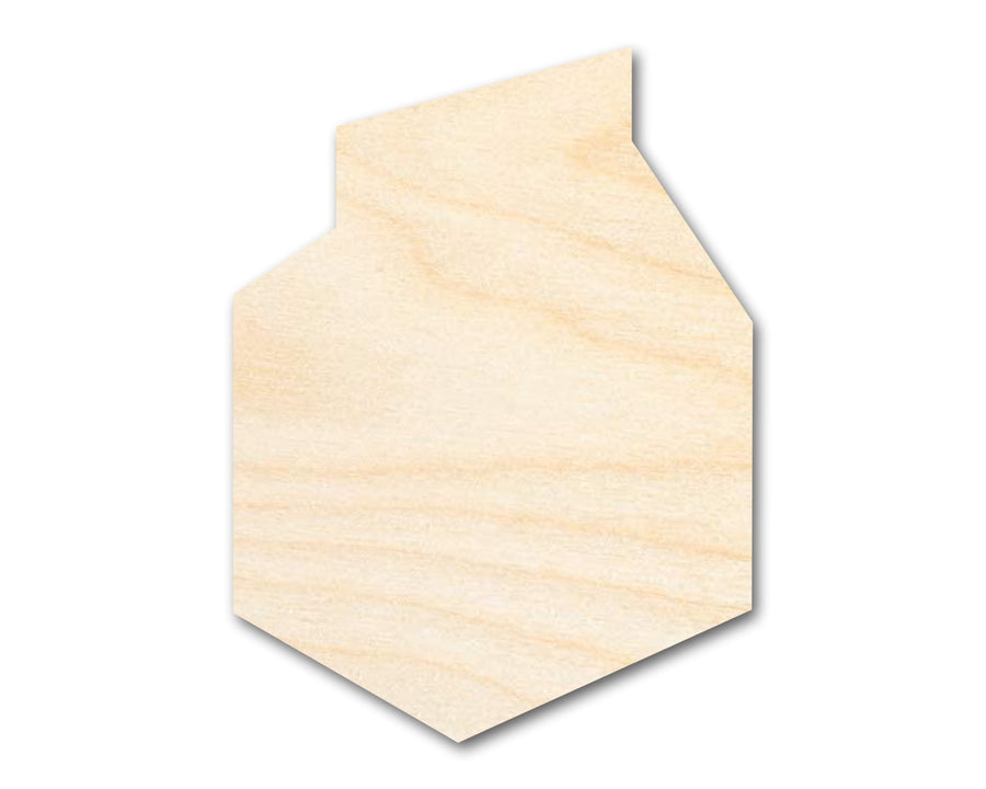 Unfinished Wood Short Milk Carton Shape | DIY Craft Cutout | up to 46" DIY - NameSigns.com