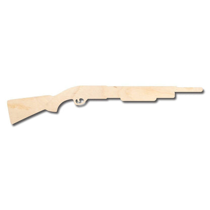 Unfinished Wood Shotgun Shape - Gun - Hunting - Craft - up to 46" DIY - NameSigns.com