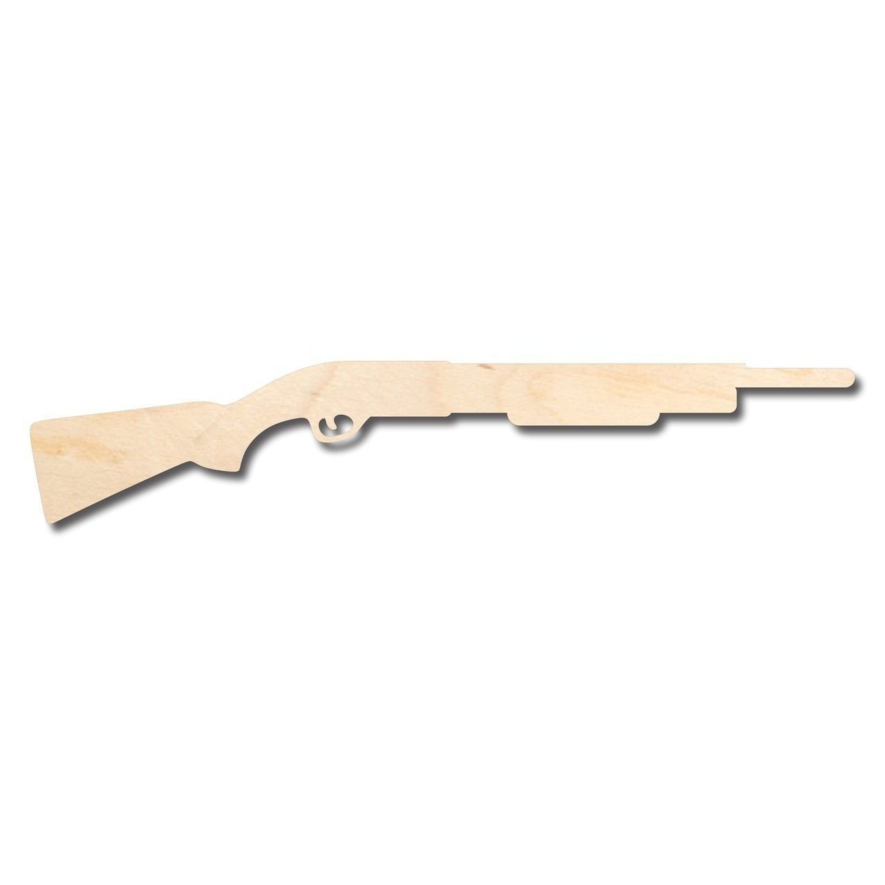 Unfinished Wood Shotgun Shape - Gun - Hunting - Craft - up to 46" DIY - NameSigns.com