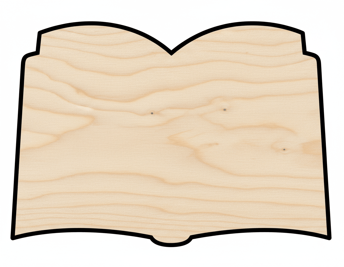 Unfinished Wood Silhouette – Baltic Birch Plywood Craft Shapes - NameSigns.com