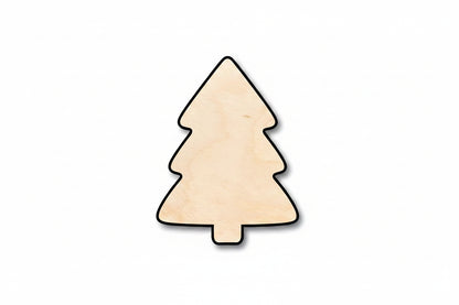 Unfinished Wood Simple Christmas Tree Shape - Craft - up to 46" DIY - NameSigns.com