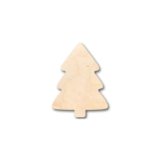 Unfinished Wood Simple Christmas Tree Shape - Craft - up to 46" DIY - NameSigns.com