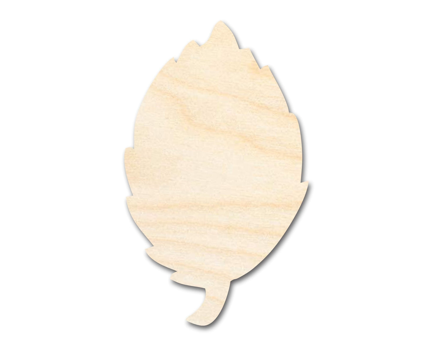 Unfinished Wood Simple Fall Leaf Shape | DIY Craft Cutout | up to 46" DIY - NameSigns.com