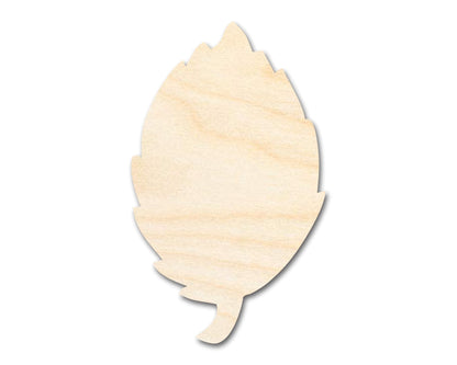 Unfinished Wood Simple Fall Leaf Shape | DIY Craft Cutout | up to 46" DIY - NameSigns.com
