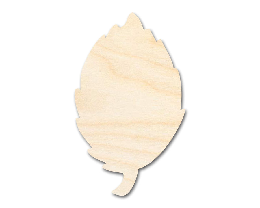 Unfinished Wood Simple Fall Leaf Shape | DIY Craft Cutout | up to 46" DIY - NameSigns.com