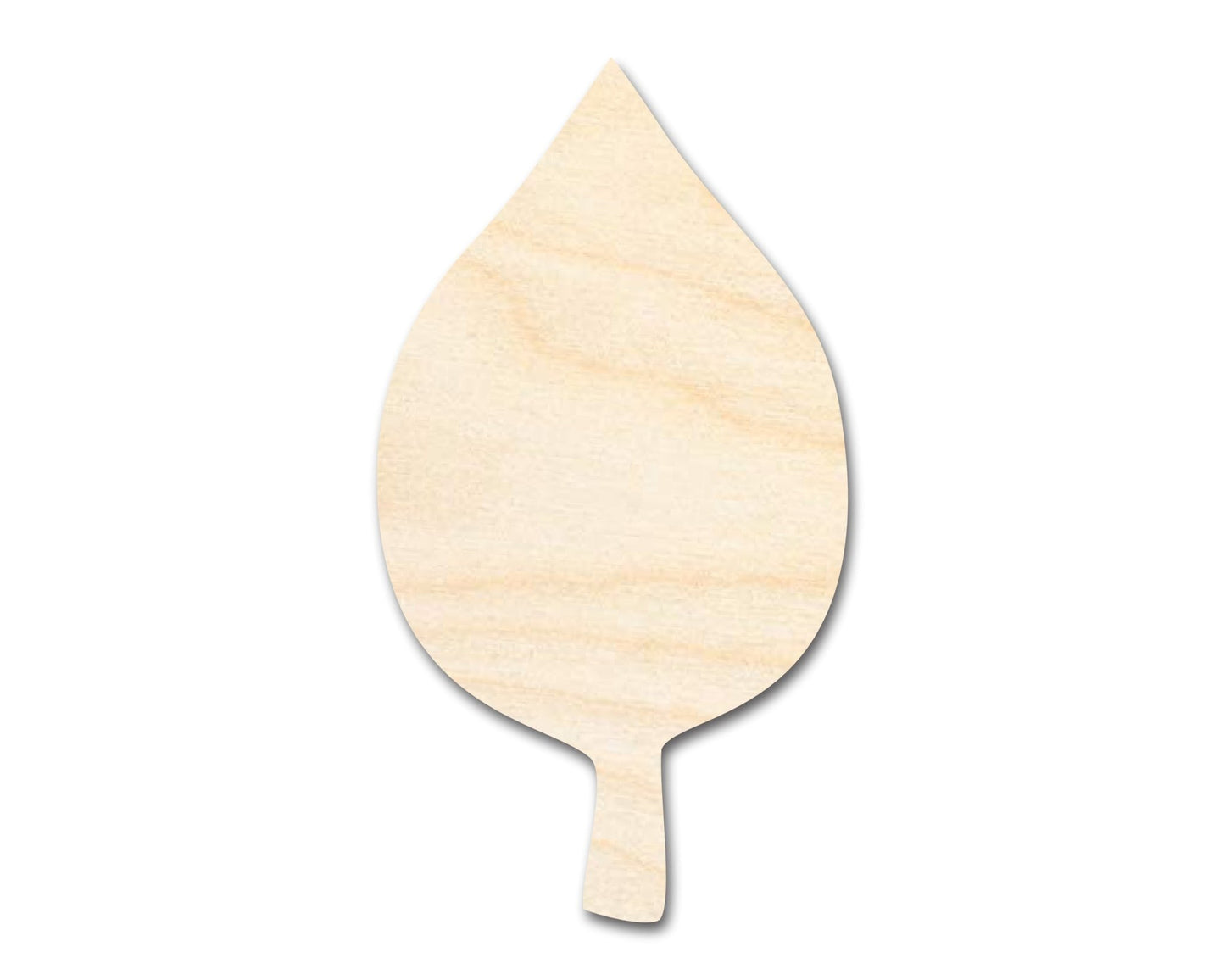 Unfinished Wood Simple Fall Leaf Shape | DIY Craft Cutout | up to 46" DIY - NameSigns.com