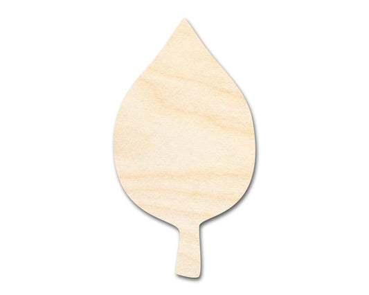 Unfinished Wood Simple Fall Leaf Shape | DIY Craft Cutout | up to 46" DIY - NameSigns.com