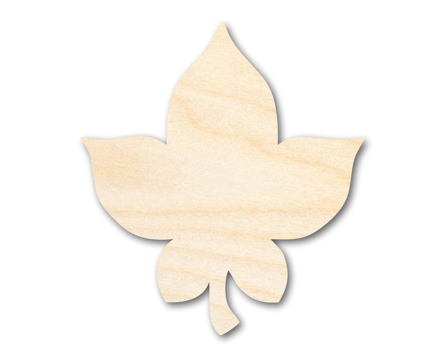 Unfinished Wood Simple Fall Leaf Shape | DIY Craft Cutout | up to 46" DIY - NameSigns.com