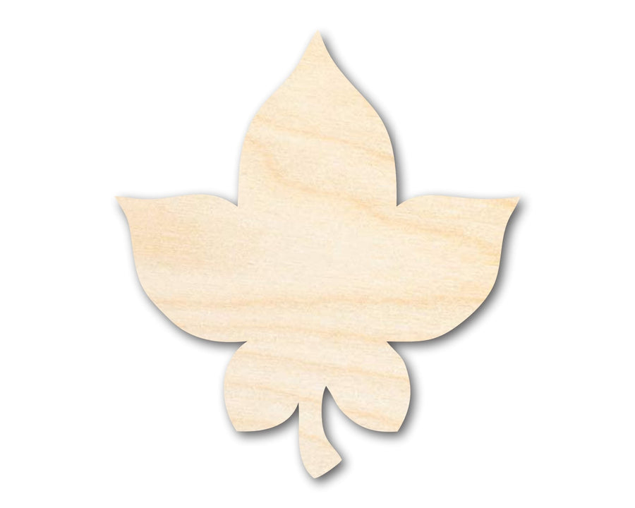 Unfinished Wood Simple Fall Leaf Shape | DIY Craft Cutout | up to 46" DIY - NameSigns.com