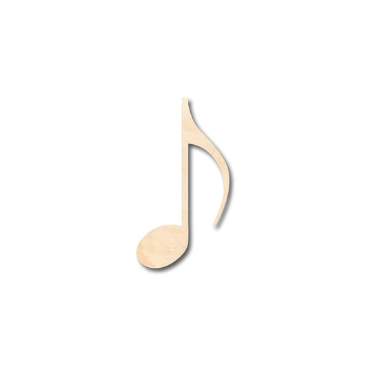 Unfinished Wood Sixteenth Note Music Art Shape - Craft - up to 46" DIY - NameSigns.com
