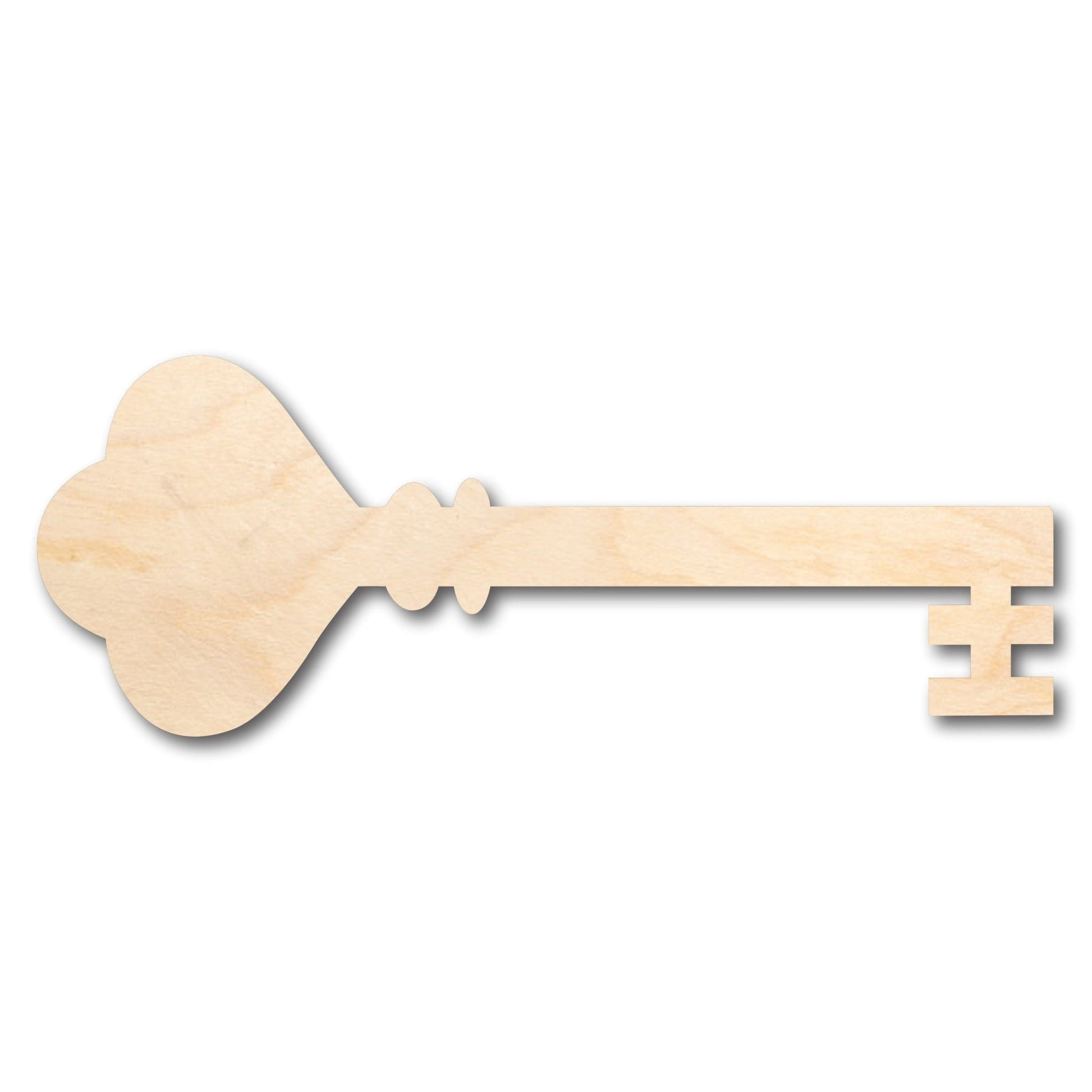 Unfinished Wood Skeleton Key Shape - Craft - up to 46" DIY - NameSigns.com