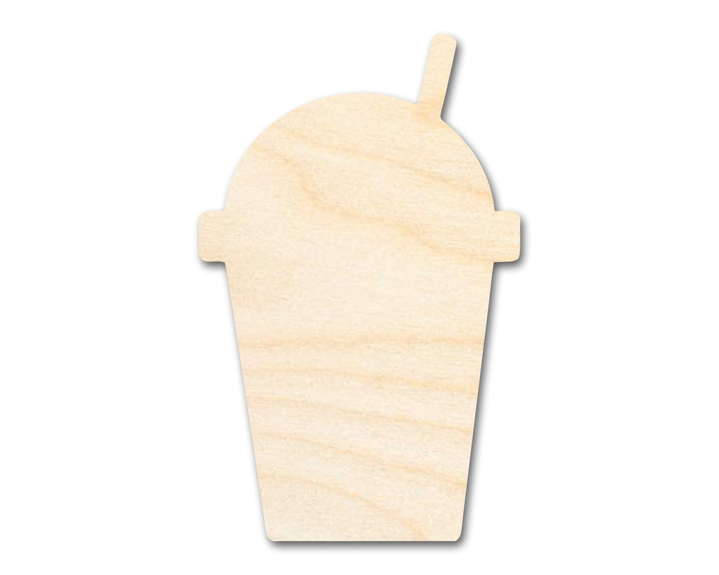 Unfinished Wood Slushie Drink Shape | DIY Craft Cutout | up to 46" DIY - NameSigns.com