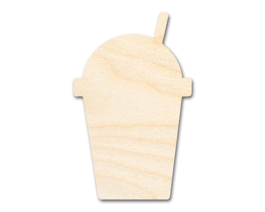 Unfinished Wood Slushie Drink Shape | DIY Craft Cutout | up to 46" DIY - NameSigns.com