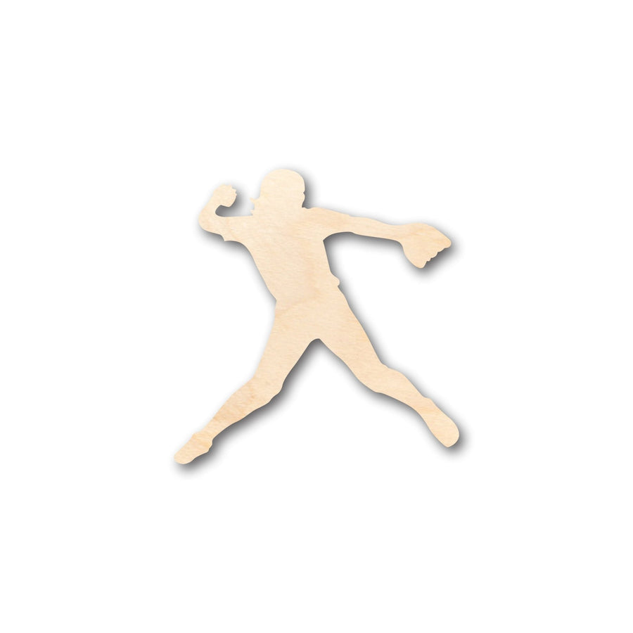 Unfinished Wood Softball Pitcher Shape - Craft - up to 46" DIY - NameSigns.com