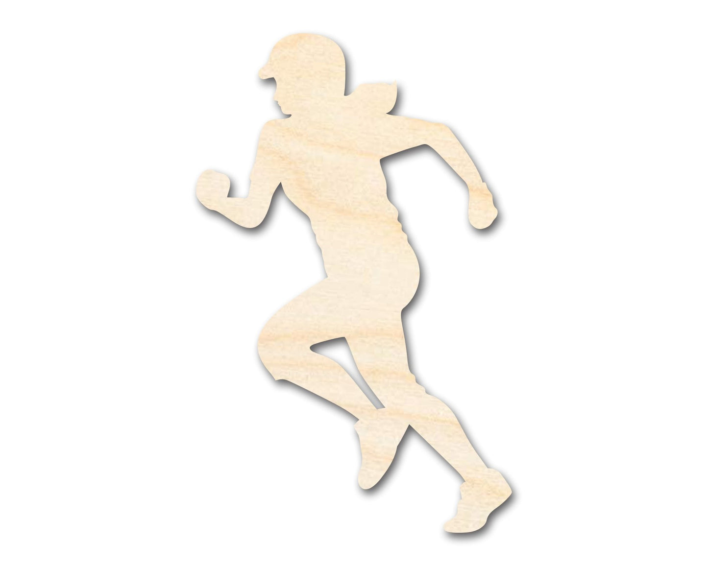 Unfinished Wood Softball Player Silhouette | DIY Sports Craft Cutout | up to 46" DIY - NameSigns.com